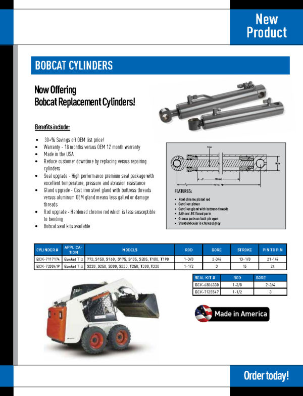 BCK-7117174  Bucket Tilt Cylinder